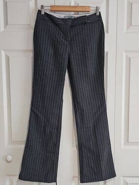 Star City Pinstripe Flare Pants - Size 3 - Y2K Career Chic